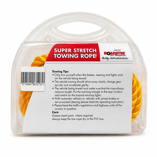 Roadster Super Stretch Towing Rope packaging back view