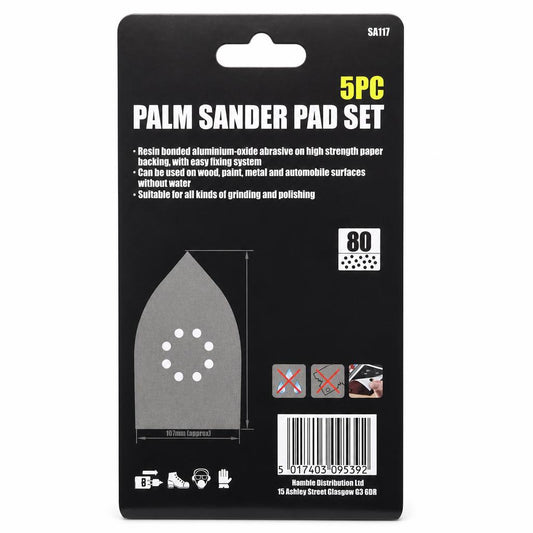 Pro User Palm Sander Pad Set packaging back view