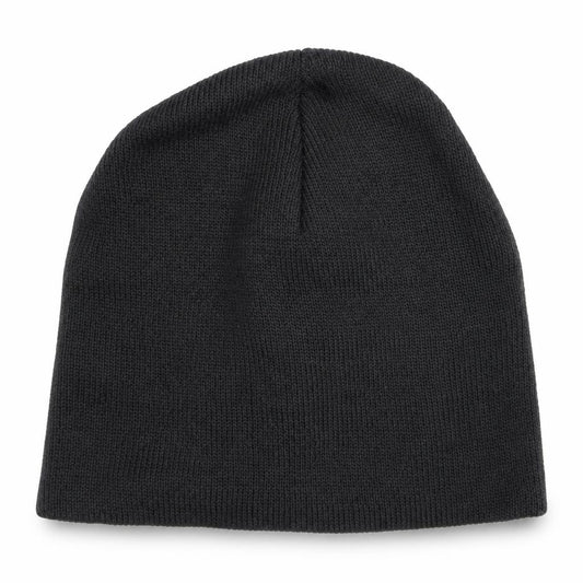 Back view of Ashley Knitted Beanie Hat with barcode
