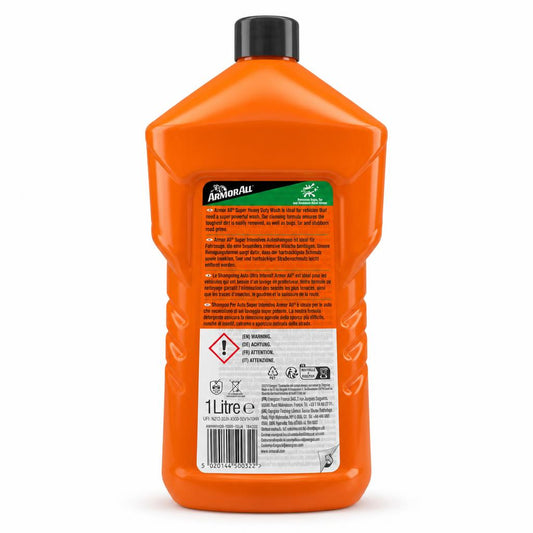 Back view of Armor All Car Wash Super Heavy Duty bottle