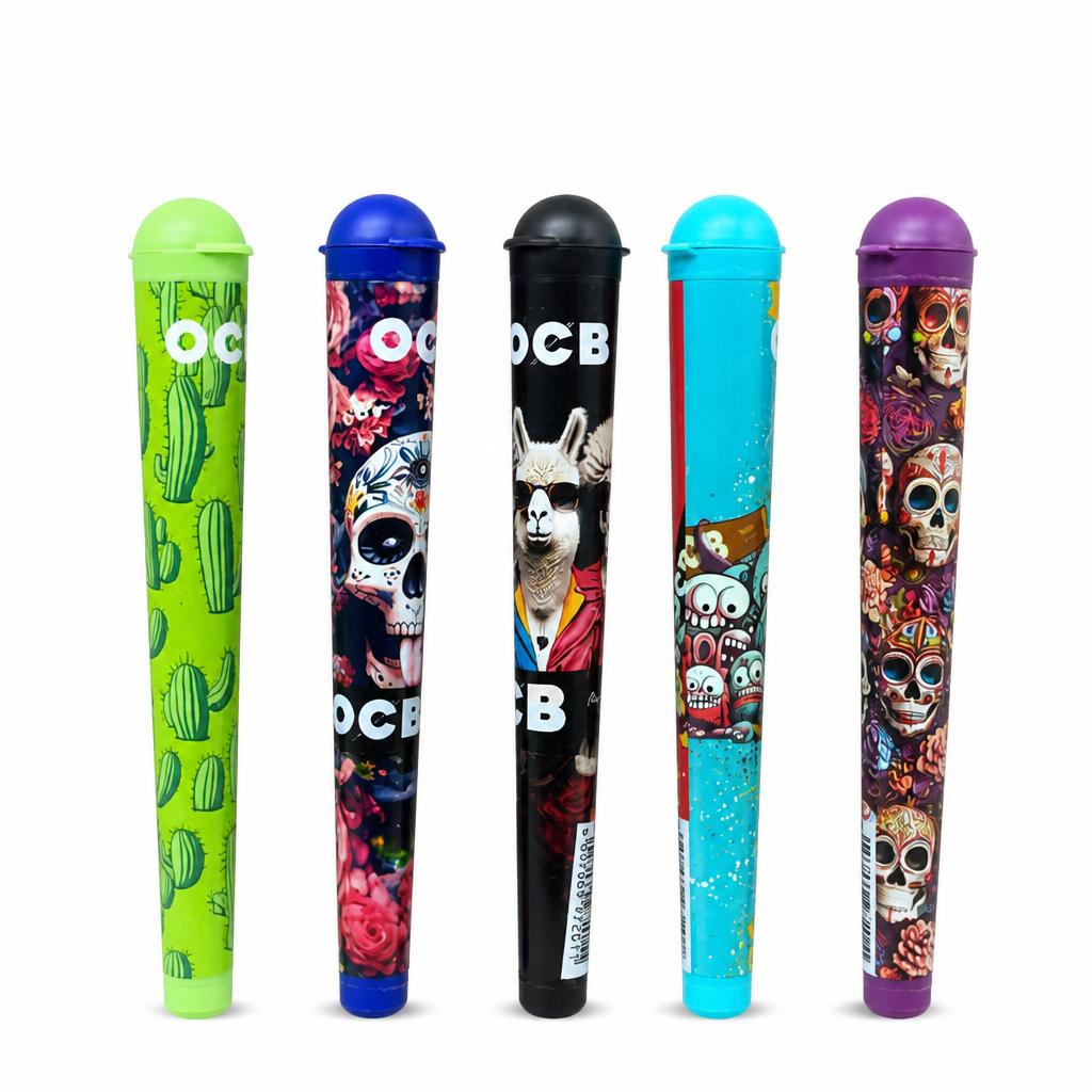 Set of colourful OCB Cone Holders with various designs
