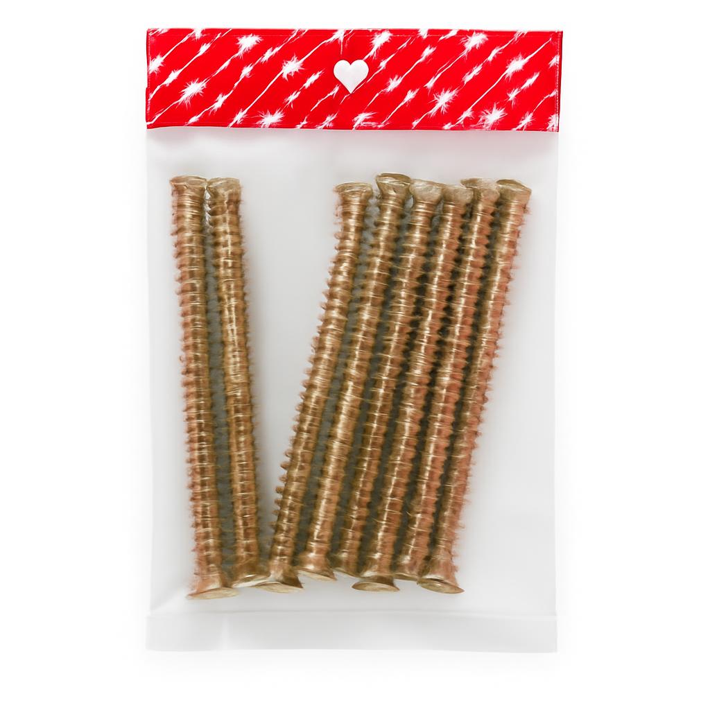 Close-up of Works Concrete Screws 7.5x102mm in packaging