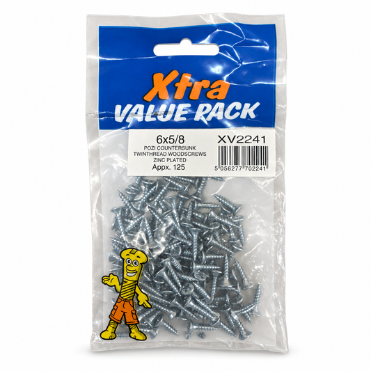 Pack of Xtra screws back view