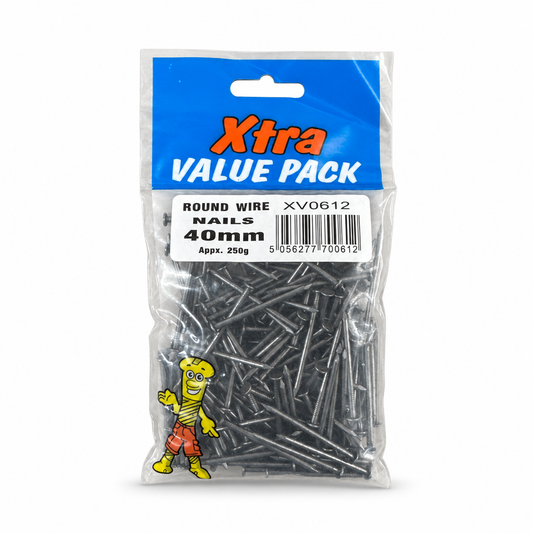 Back view of Xtra Round Wire Nails 40mm Value Pack