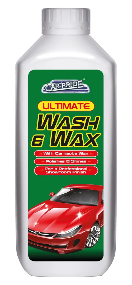 Car Pride Wash & Wax 1L – Car Shampoo with Carnauba Wax SKU 10051