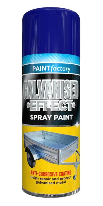 Paint Factory Galvanised Effect Spray Paint 400ml – Industrial Metal Finish Aerosol