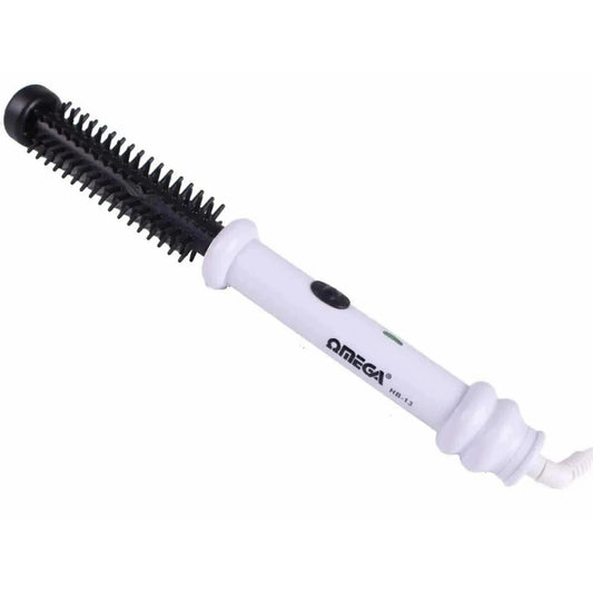 Omega Slimline 13mm Hair Styling Hot Brush White / Black