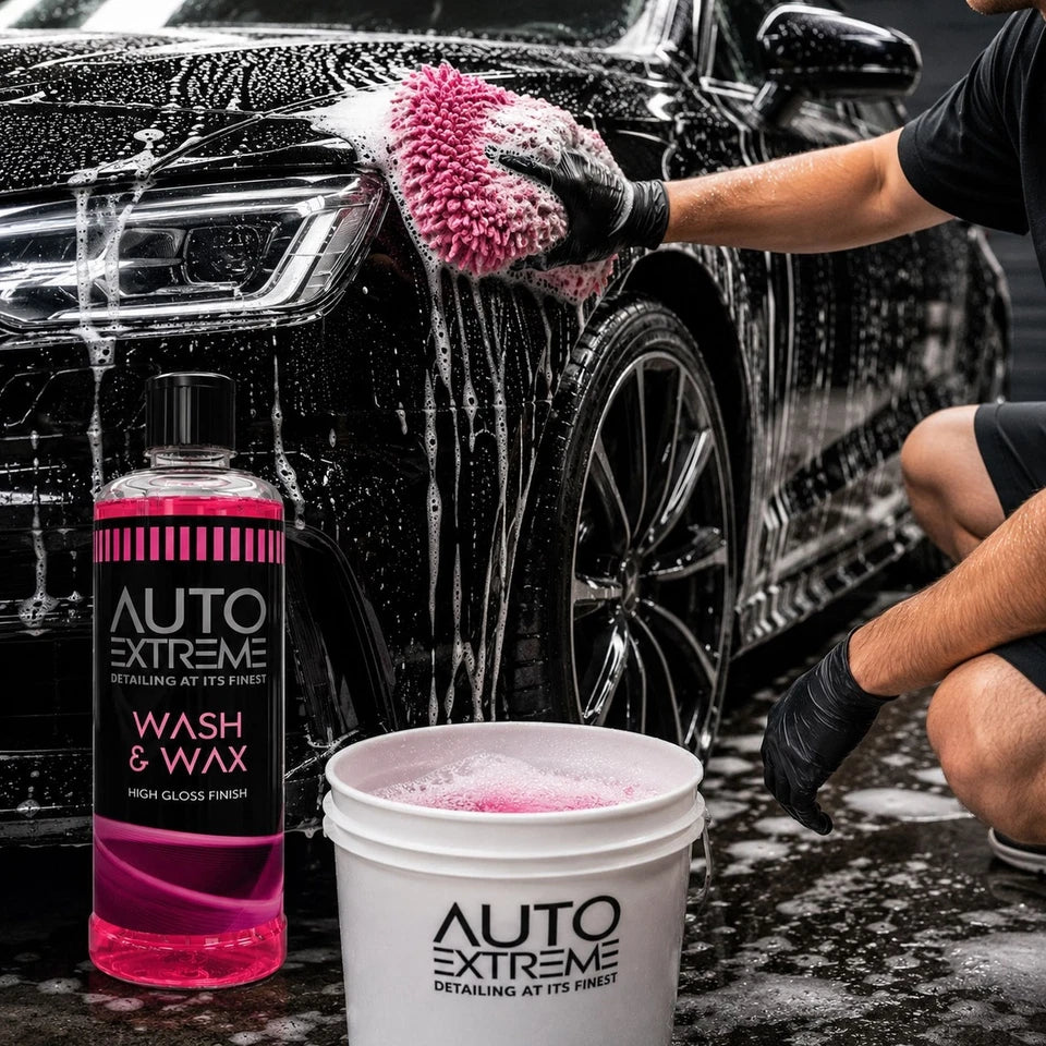 Auto Extreme Wash & Wax 800ml – Concentrated Car Shampoo with High Gloss Finish