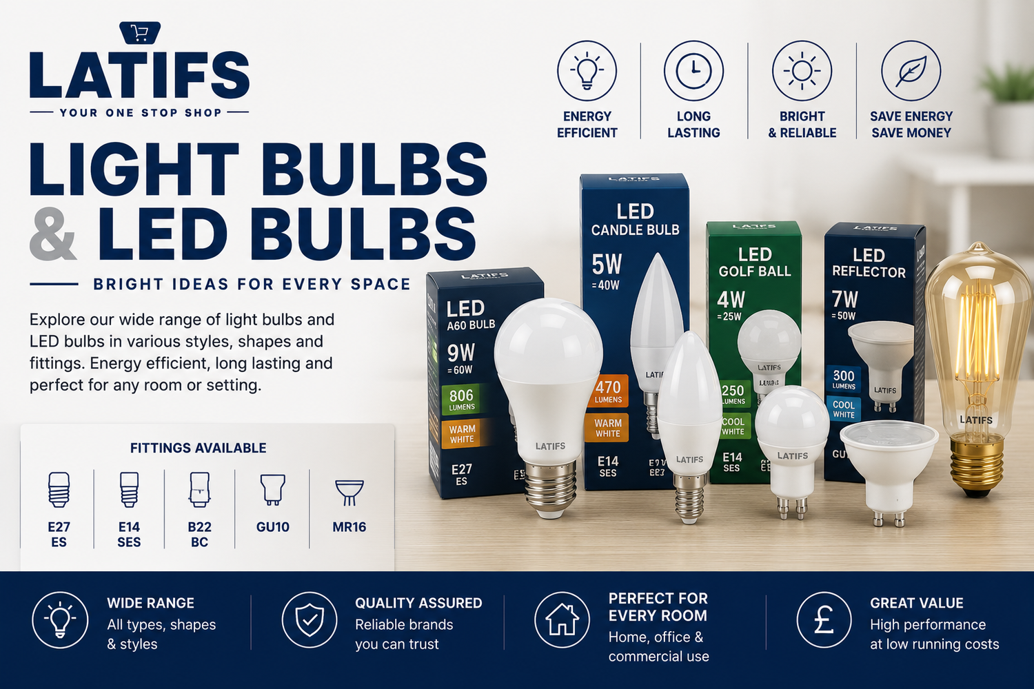 Light Bulbs & Led Bulbs