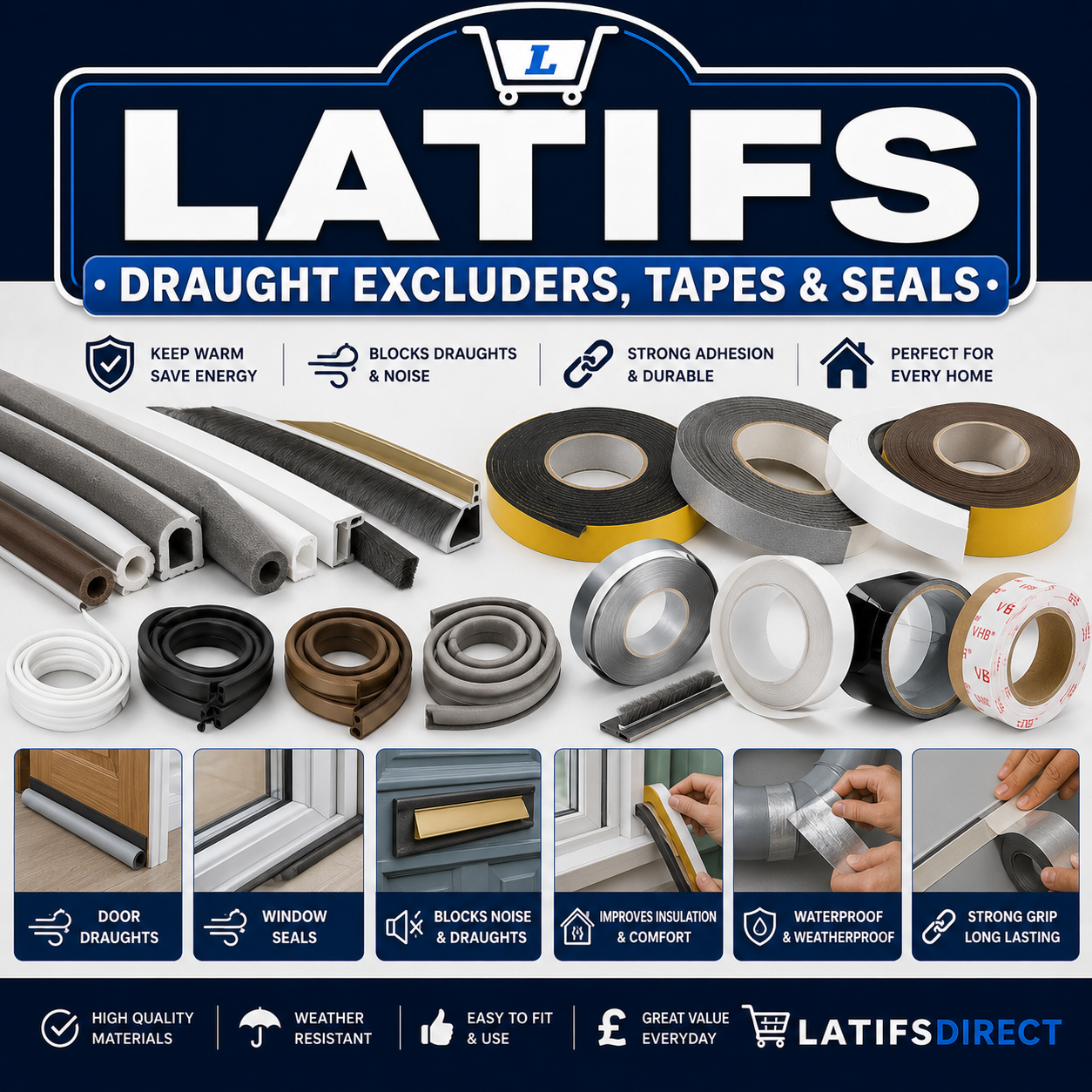 Draught Excluders, Tapes & Seals