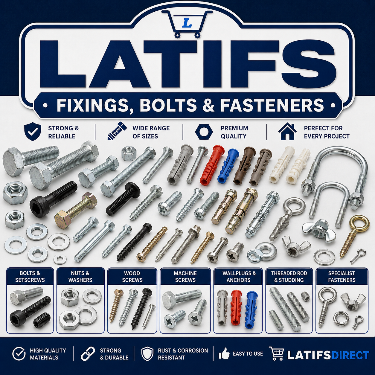 Fixings, Bolts & Fasteners
