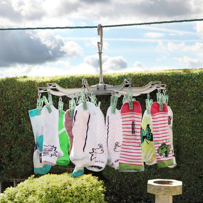 10 Arm Sock Dryer Including 20 Pegs