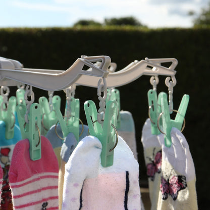 10 Arm Sock Dryer Including 20 Pegs