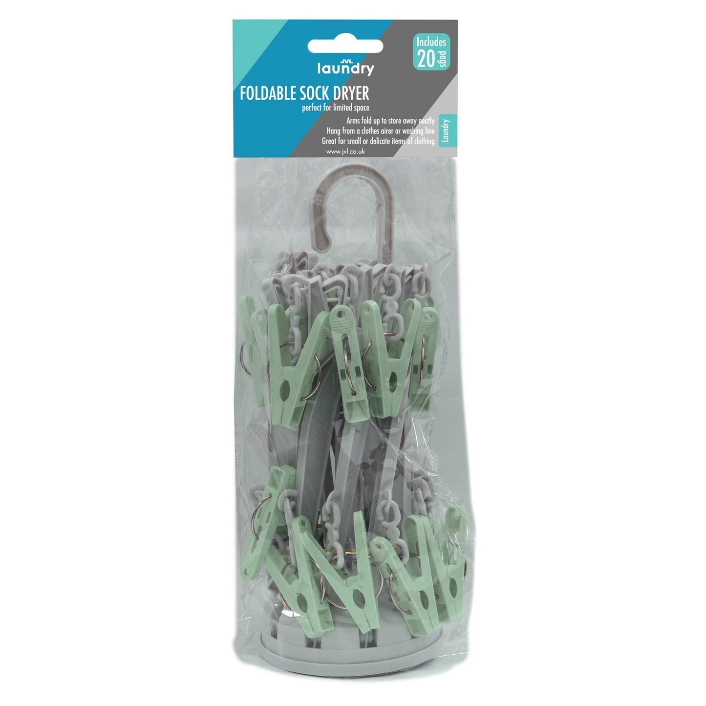 10 Arm Sock Dryer Including 20 Pegs