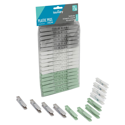 36 Pack - Plastic Pegs