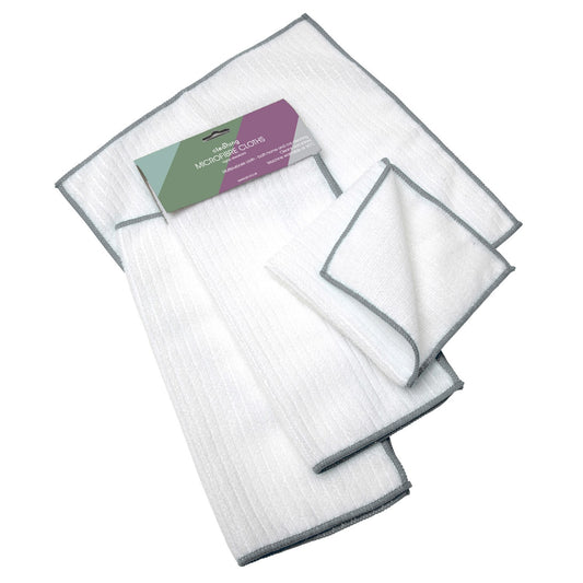 Microfibre Cleaning Cloth - White / Grey