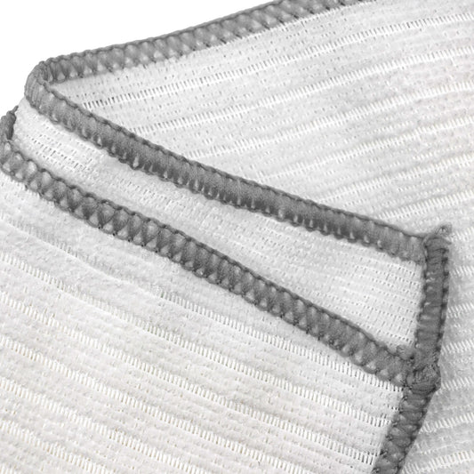 Microfibre Cleaning Cloth - White / Grey