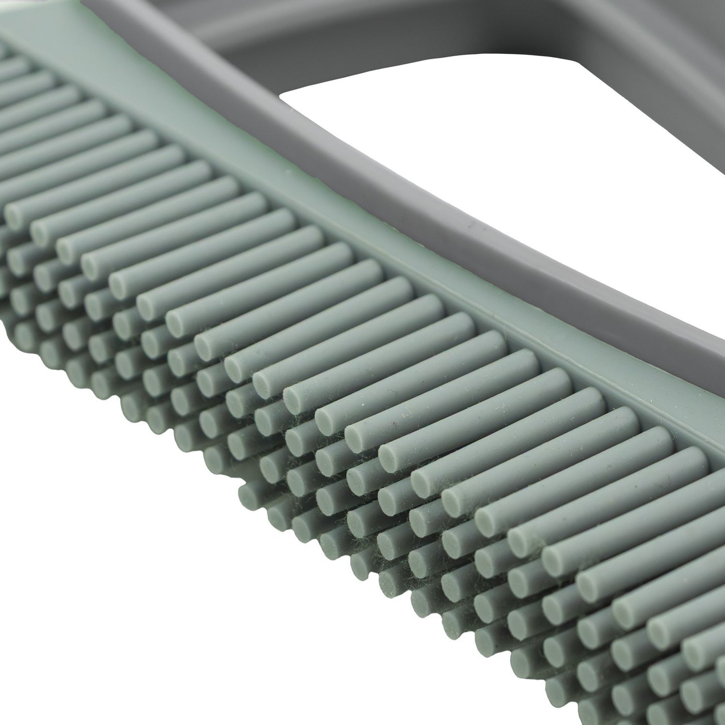 Rubber Dust Pan And Brush - Grey