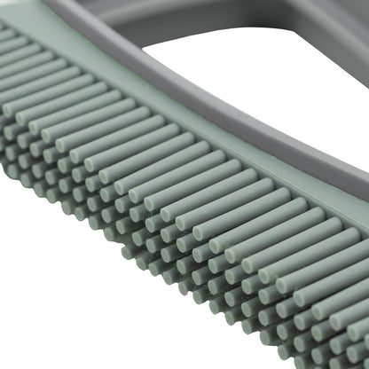 Rubber Dust Pan And Brush - Grey