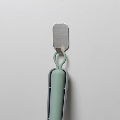 Rubber Dust Pan And Brush - Grey