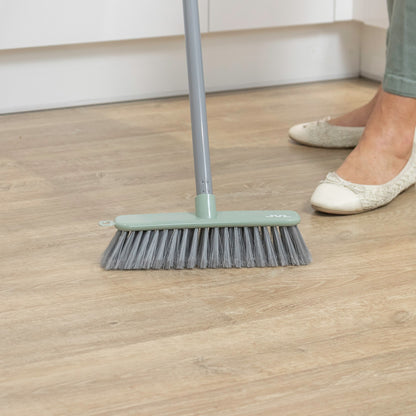 Angled Sweeping Brush With Hard Bristles – Grey