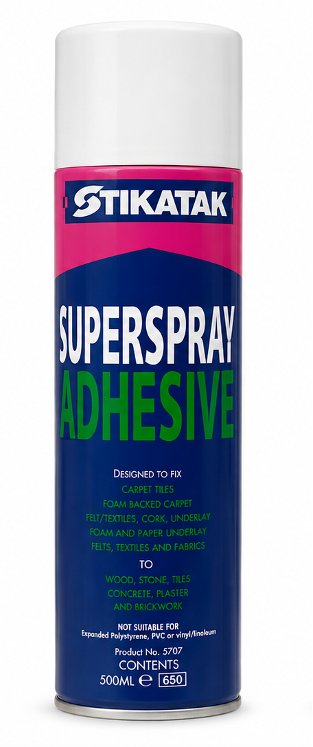 Stikatak Superspray Adhesive 500ml – Multi-Purpose Spray Adhesive – 500ml - 500ml