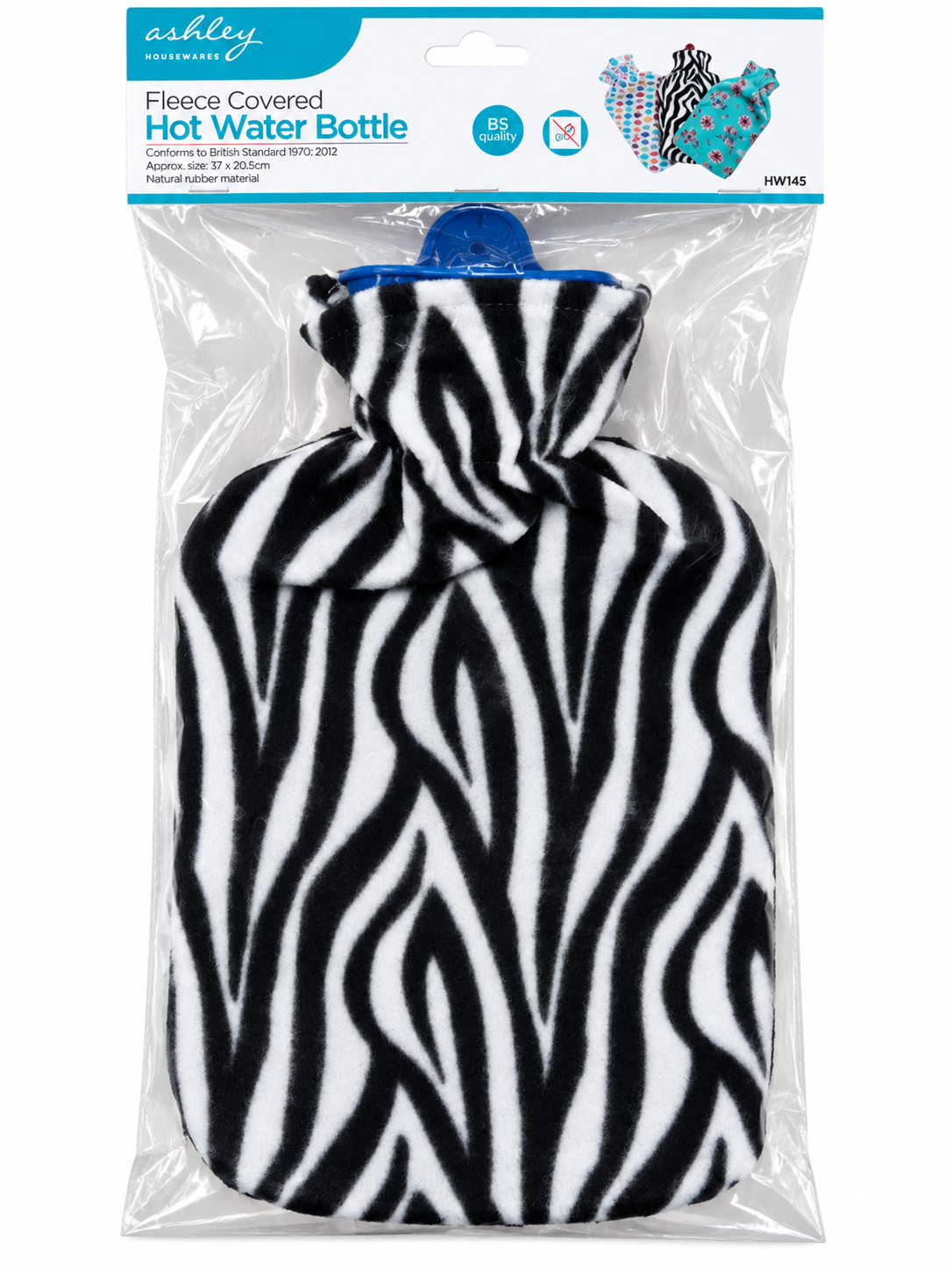 Ashley Fleece Covered Hot Water Bottle 2L Mix Designs