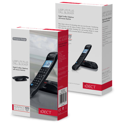 Binatone iDECT Loop Lite Plus Call Black Cordless Phone
