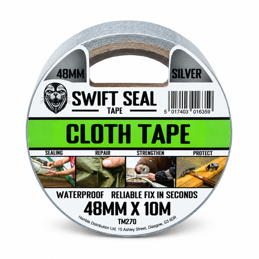 Swift Seal Duct Tape 48mm x 10m SUPERTOUGH CLOTH TAPE – SILVER TM270