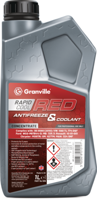 Granville Rapid Cool Red Antifreeze 1L