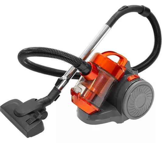 QUEST Cylinder Bagless Vacuum Cleaner - Orange & Grey