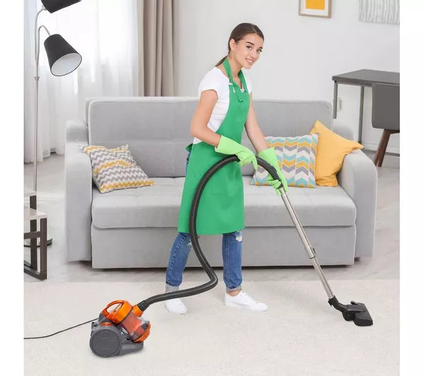 QUEST Cylinder Bagless Vacuum Cleaner - Orange & Grey