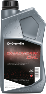 Granville Chainsaw Oil SAE 30 – Anti-Fling Chain &amp; Bar Lubricating Oil 1L