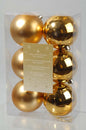 Kaemingk Shatterproof Plain Baubles 80mm - Light Gold