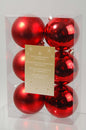 Kaemingk Shatterproof Plain Baubles - 80mm Red