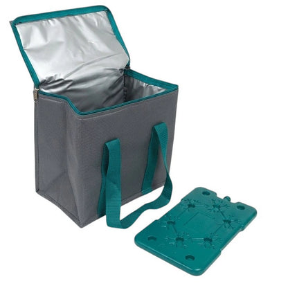10L Insulated Lunch Bag With 400ml Ice Freezer Block Picnic Cool Bag