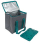 10L Insulated Lunch Bag With 400ml Ice Freezer Block Picnic Cool Bag