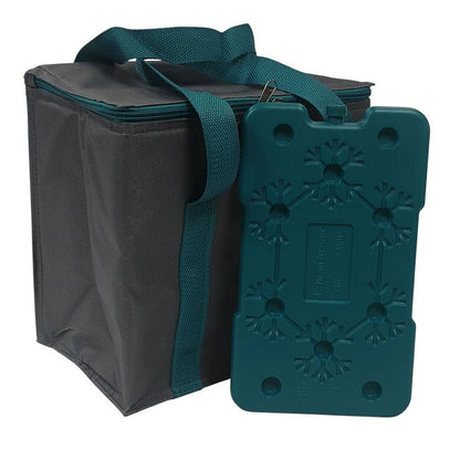 10L Insulated Lunch Bag With 400ml Ice Freezer Block Picnic Cool Bag