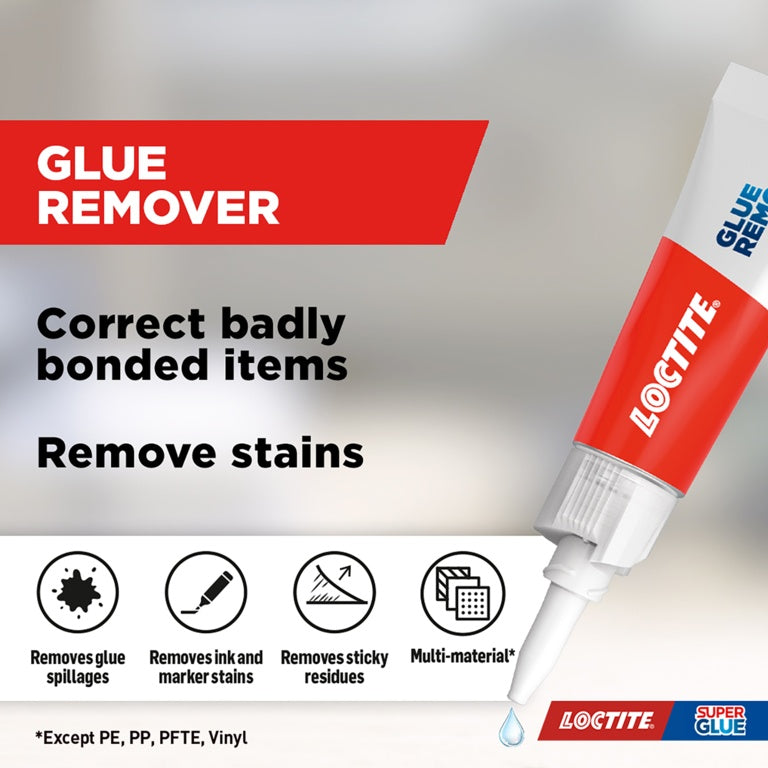 Loctite Glue Remover 5g Gel – Super Glue, Adhesive, Label &amp; Stain Remover