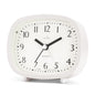 Acctim Hilda Alarm Clock White 15902 – Silent Non-Ticking Bedside Clock with Snooze