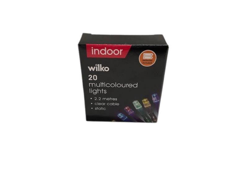 20 LED Indoor String Lights – 2.2m with Battery Included, Colour Options