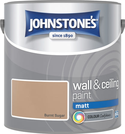 Johnstone’s Wall & Ceiling Matt Emulsion Paint 2.5L – Interior Matt Paint – Multiple Colours