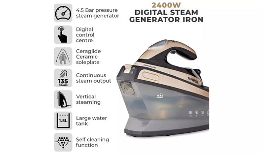 Tower Ceraglide Steam Generator Iron - Default Title - Default Title