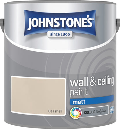 Johnstone’s Wall & Ceiling Matt Emulsion Paint 2.5L – Interior Matt Paint – Multiple Colours