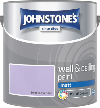 Johnstone’s Wall & Ceiling Matt Emulsion Paint 2.5L – Interior Matt Paint – Multiple Colours