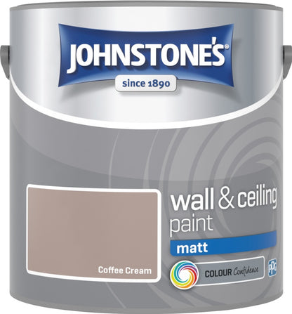 Johnstone’s Wall & Ceiling Matt Emulsion Paint 2.5L – Interior Matt Paint – Multiple Colours
