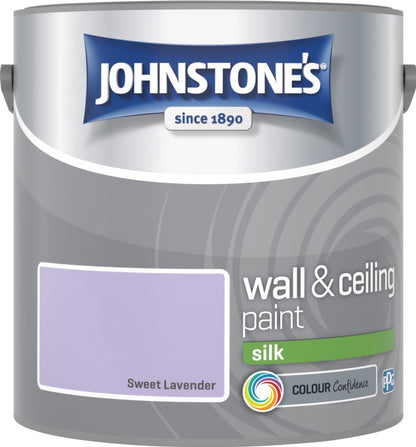 Johnstone’s Wall & Ceiling Silk Emulsion Paint 2.5L – Interior Silk Paint – Multiple Colours
