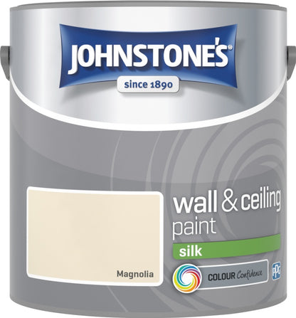 Johnstone’s Wall & Ceiling Silk Emulsion Paint 2.5L – Interior Silk Paint – Multiple Colours