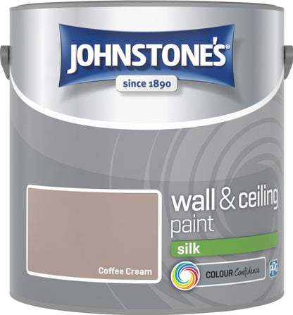 Johnstone’s Wall & Ceiling Silk Emulsion Paint 2.5L – Interior Silk Paint – Multiple Colours