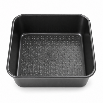 Hairy Bikers Square Cake Tin BKW1839 – Non-Stick Black